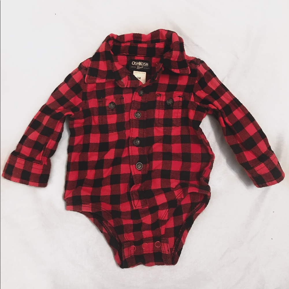 Plaid Baby Boy Onesie!♥️